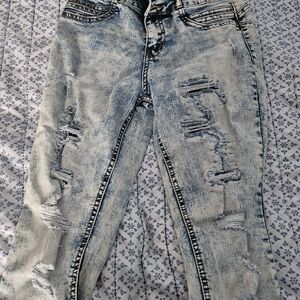 Distressed Blue Women's Jeans